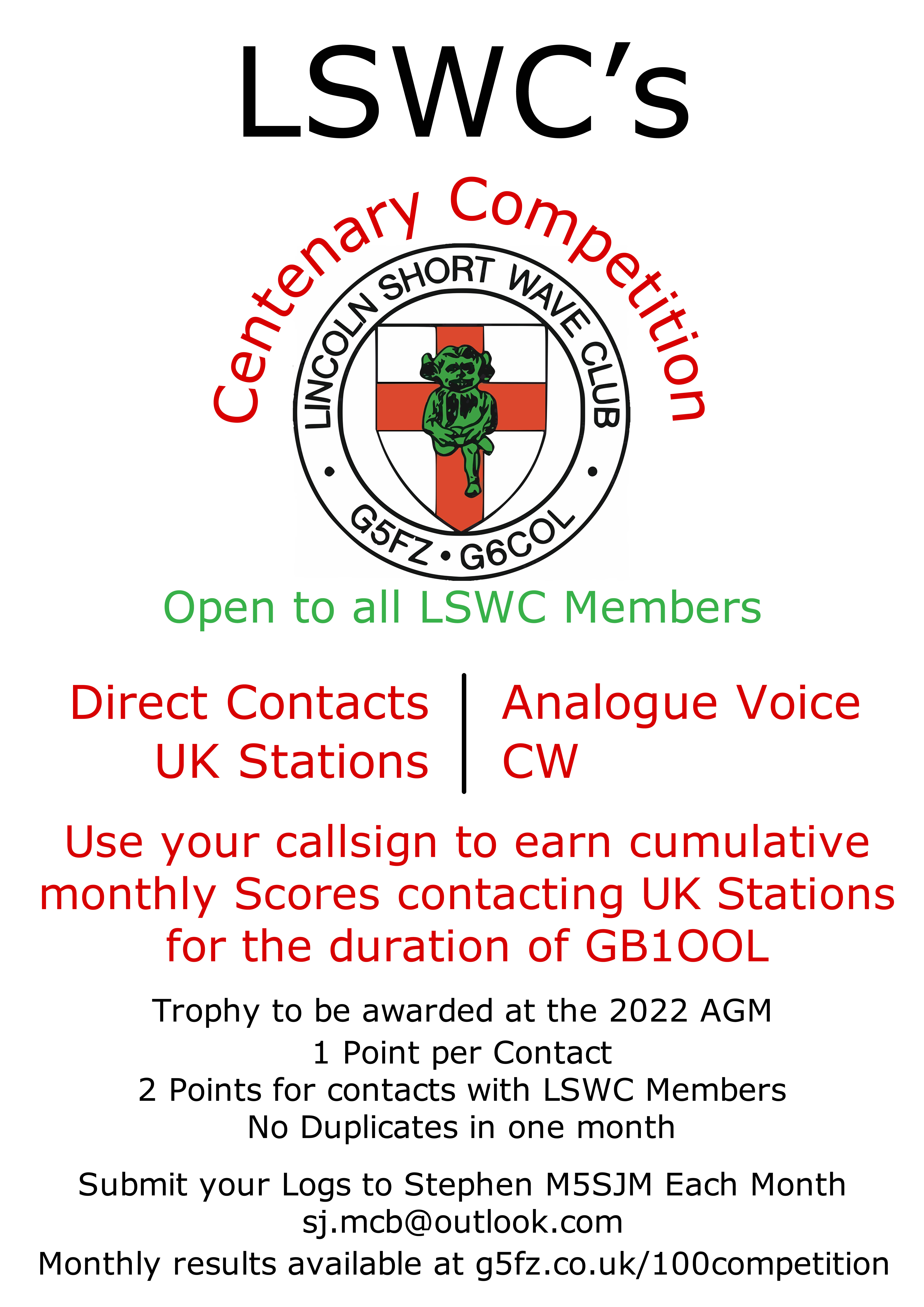 Centenary Competition Poster